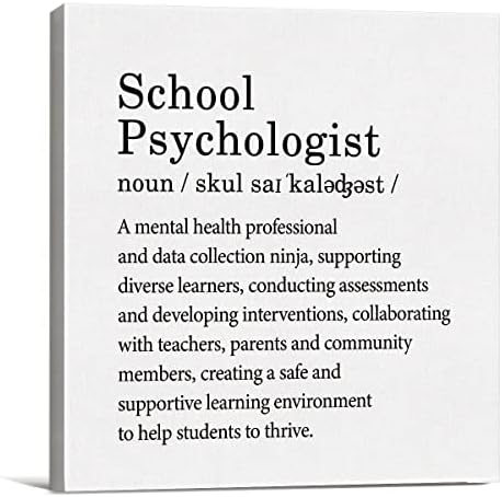 Az iskola Pszichológusa Meghatározása Vászon Wall Art Iskolai Tanácsadó, Pszichológiai Nyomtatás Plakát, Dekor Kezelés