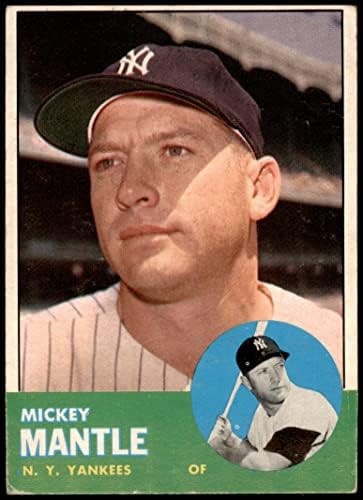 1963 Topps 200 Mickey Mantle New York Yankees (Baseball Kártya) VG Yankees