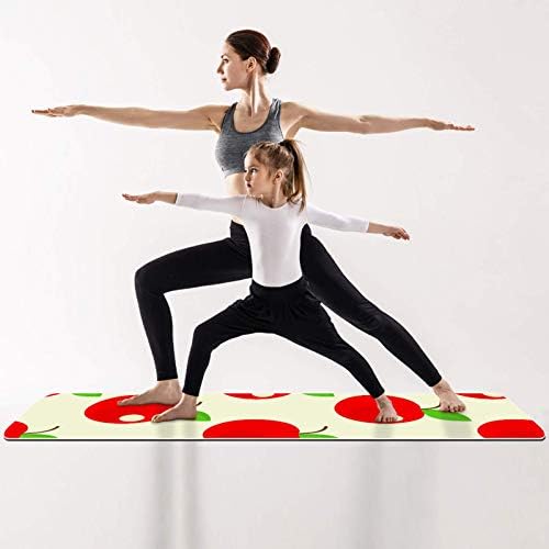 Unicey Vastag, Csúszásmentes Gyakorlat & Fitness 1/4 Jóga szőnyeg Piros Gyümölcs Nyomtatás Jóga Pilates & Emelet Fitness