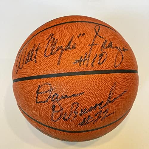 1972-73 New York Knicks az NBA Bajnok Csapat Aláírt NBA Játék Kosárlabda SZÖVETSÉG COA - Dedikált Kosárlabda