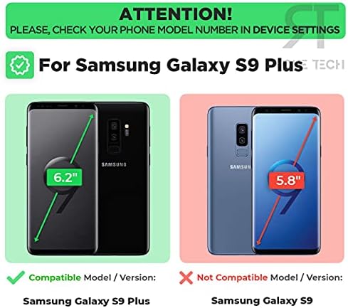 Róma Tech Tok övcsipesz a Samsung Galaxy S9 Plusz esetben övcsipesz a Kitámasztó 2018 [NEM S9], Vékony, nagy teherbírású