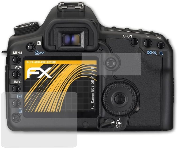 atFoliX képernyővédő fólia Kompatibilis Canon EOS 5D Mark II Képernyő Védelem Film, Anti-Reflective, valamint Sokk-Elnyelő