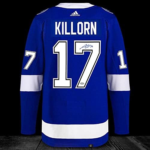 Alex Killorn Tampa Bay Lightning Adidas Pro Dedikált Jersey - Dedikált NHL-Mezek