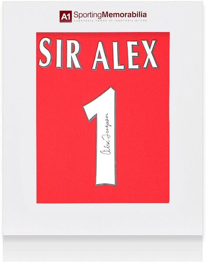 Sir Alex Ferguson Aláírt A Manchester United Póló - 1999, Otthon, Sir Alex 1 - Ajándék - Dedikált Foci Mezek