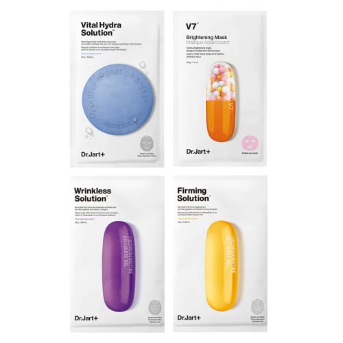 Home & Dr. Jart Maszk 6 Csomag Ceramidin Arc Akadály Maszkot-Vitamin - Lap Maszk koreai Prémium bőrápolási Ajándék Szett