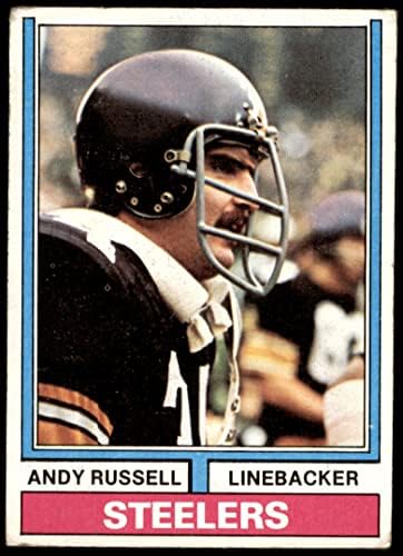 1974 Topps 410 Andy Russell Pittsburgh Steelers (Foci Kártya) VG Steelers