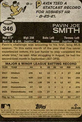 2022 Topps Örökség 346 Pavin Smith Arizona Diamondbacks NM-MT MLB Baseball